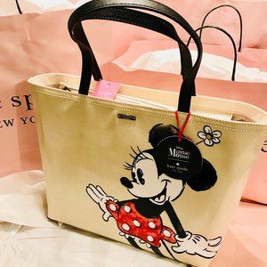 NWT KATE SPADE NEW YORK DISNEY X MINNIE MOUSE FRAN